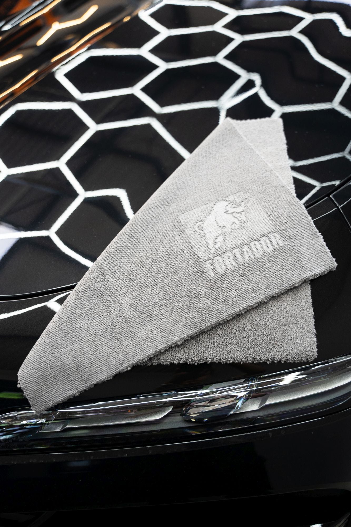 Grey / Black Microfibre Towel