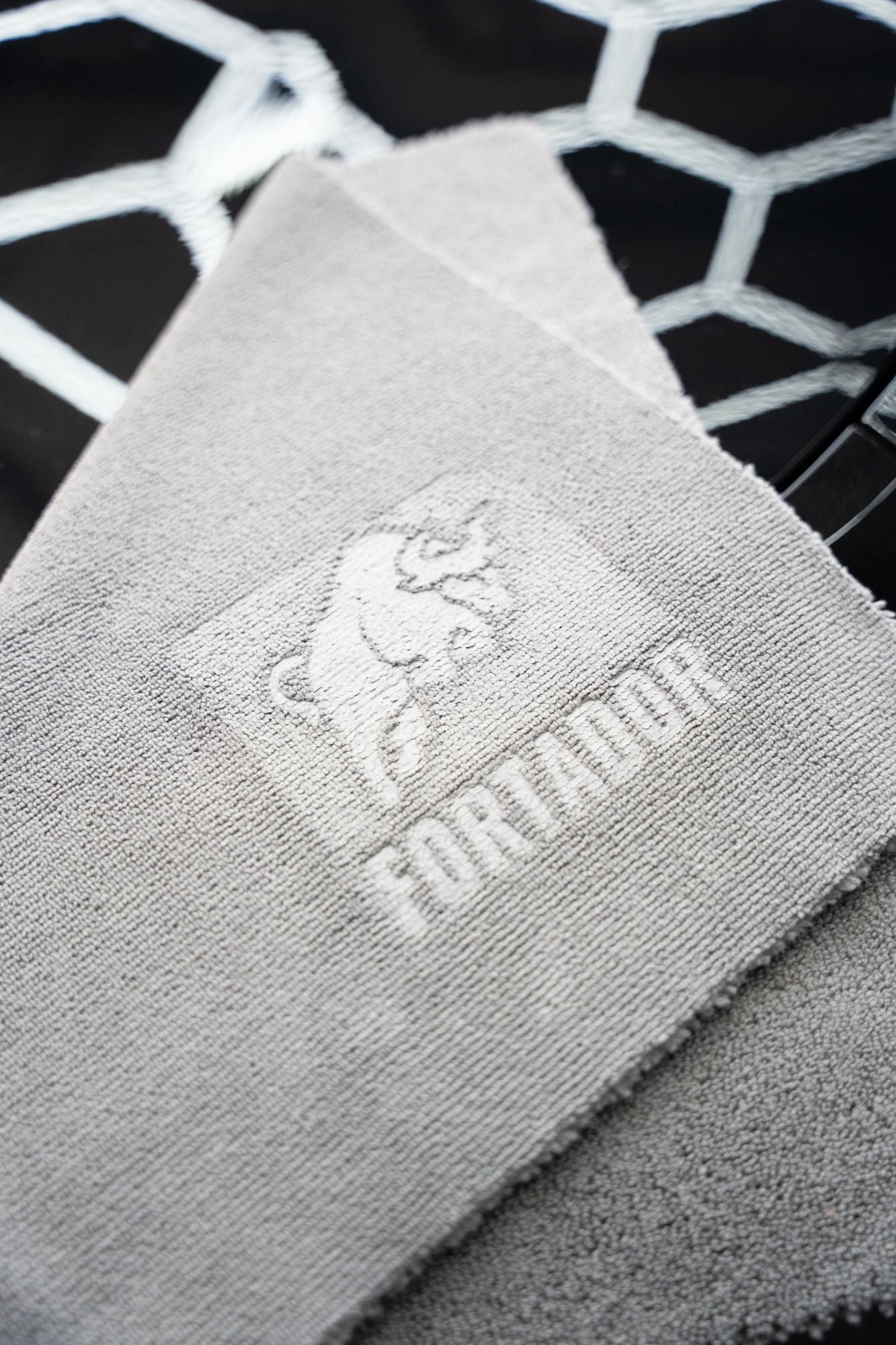 Grey / Black Microfibre Towel