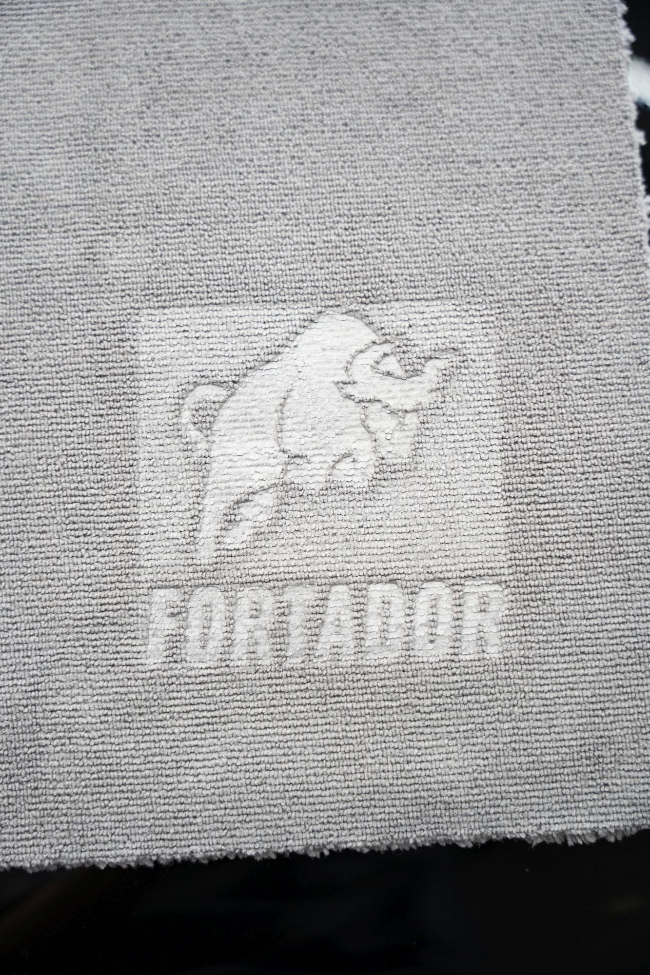 Grey / Black Microfibre Towel