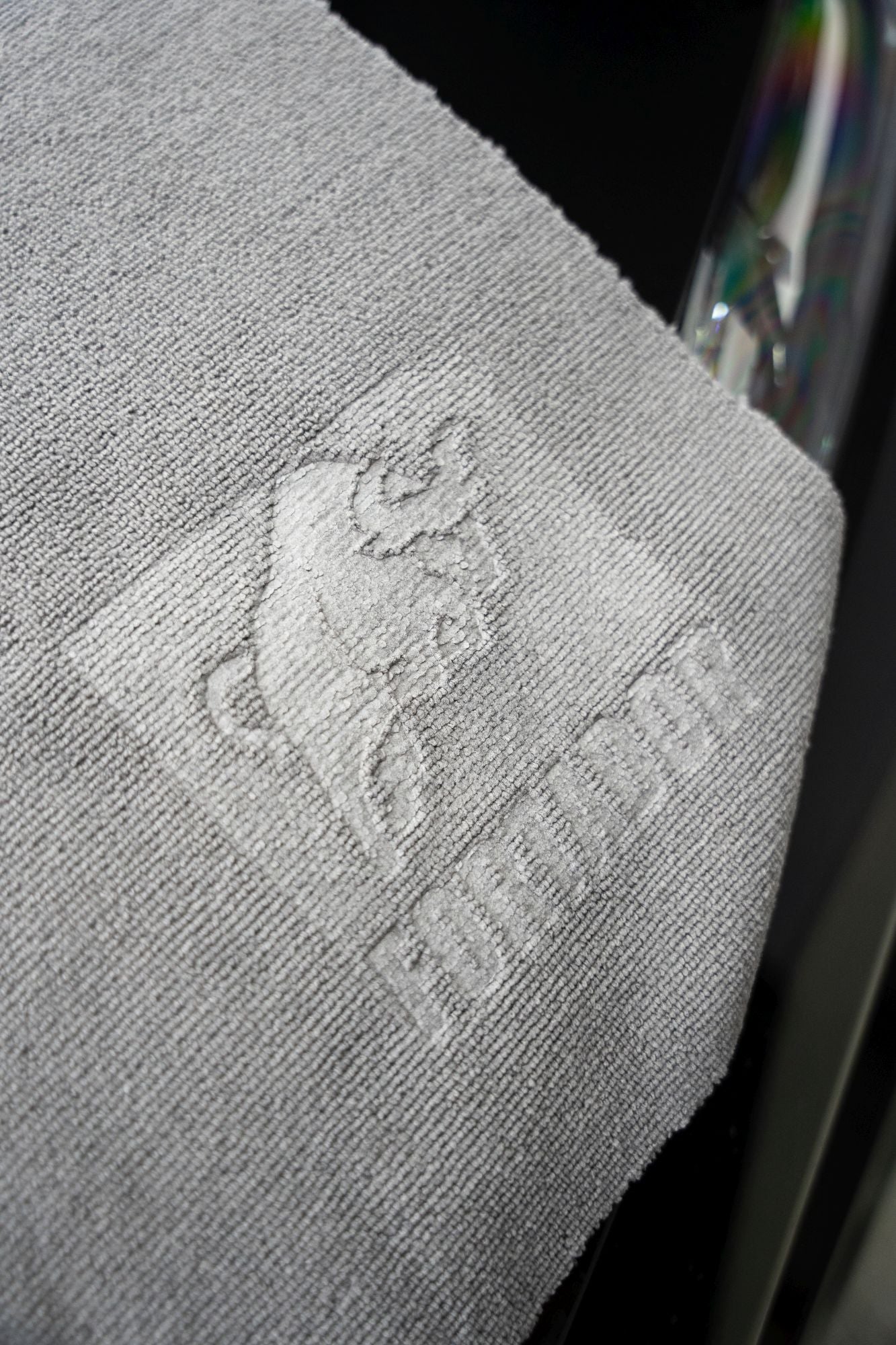 Grey / Black Microfibre Towel