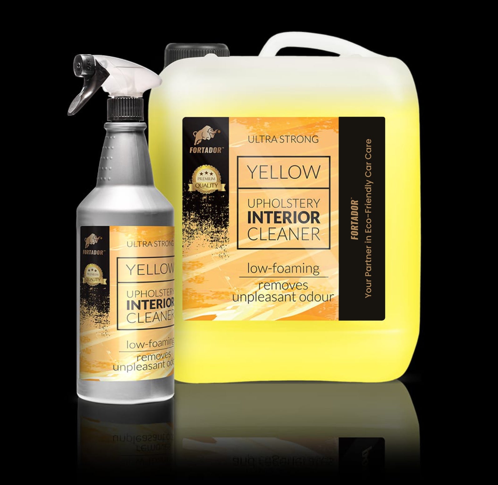 Nettoyant intérieur jaune