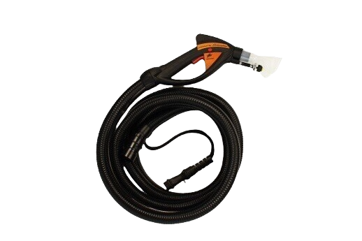 Extractor hose for steam cleaning 10m / 32 ft with a washing gun and a suction nozzle
