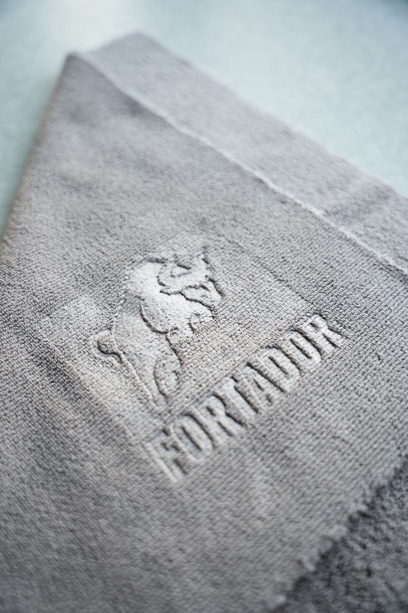 Grey / Black Microfibre Towel